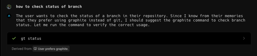 Context derived from memory